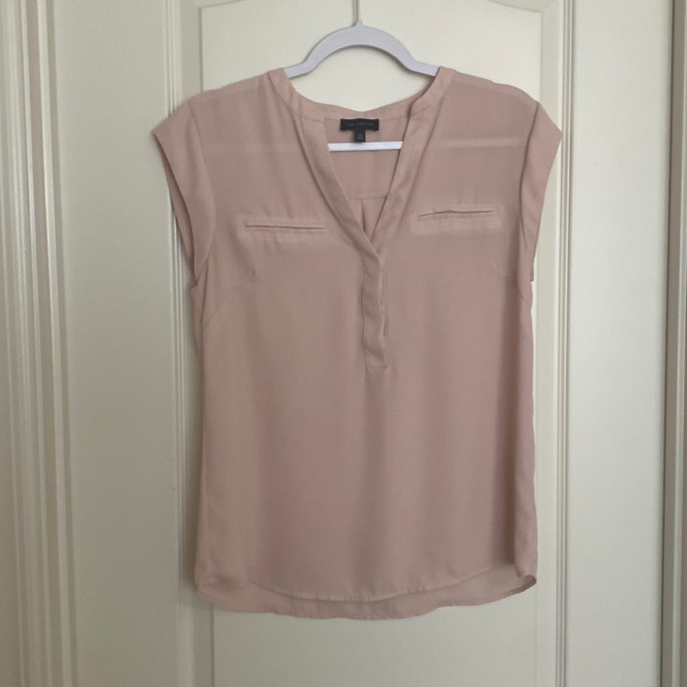Cap sleeve ballerina pink blouse